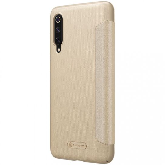 Чехол для Xiaomi Mi 9 / Mi 9 Explorer Nillkin Sparkle Leather Case (Gold/Золотой) - 2