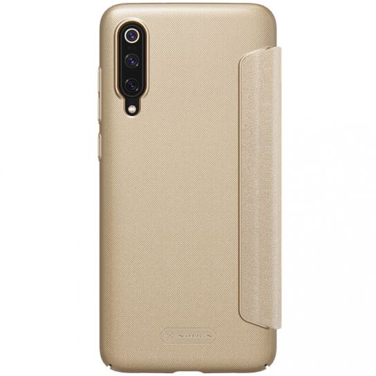 Чехол для Xiaomi Mi 9 / Mi 9 Explorer Nillkin Sparkle Leather Case (Gold/Золотой) - 3