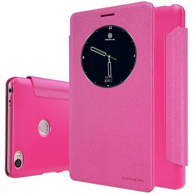 Чехол для Xiaomi Mi Max Nillkin Sparkle Leather Case (Pink/Розовый) 