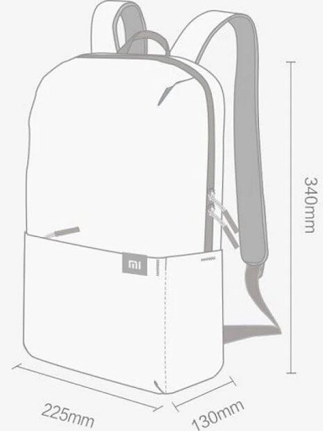 Рюкзак Xiaomi Mi Bright Little Backpack 10L (Black/Черный) - 5