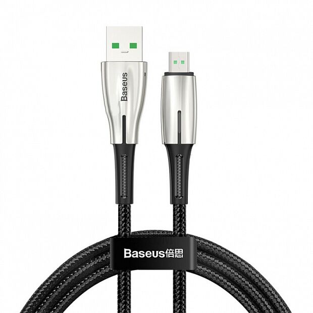 Кабель Baseus Waterdrop Cable USB For Micro 4A 2m CAMRD-C01 (Black/Черный) 