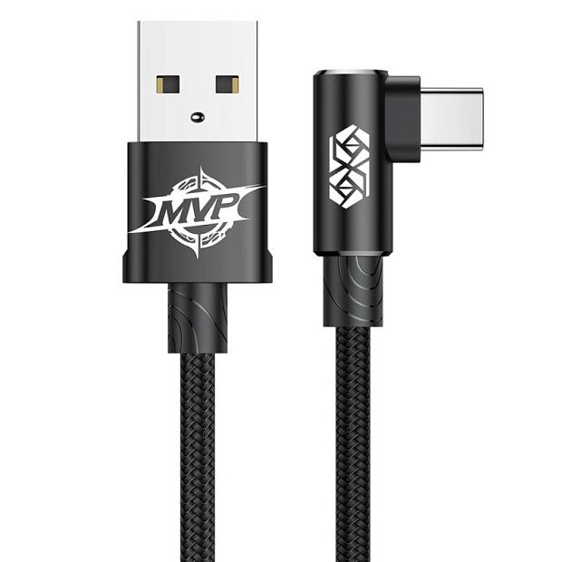 Кабель Baseus MVP Elbow Type Cable USB For Type-C 1.5A 2m (Black/Черный) : отзывы и обзоры - 1