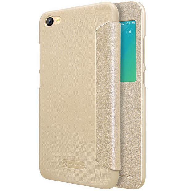 Чехол для Xiaomi Redmi Note 5A Nillkin Sparkle Leather Case (Gold/Золотой) - 2