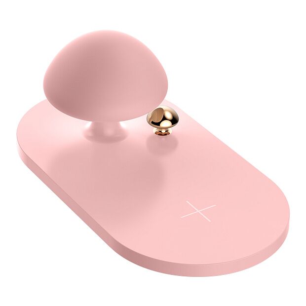 Baseus Mushroom Lamp Desktop Wireless Charger (Pink) - 7