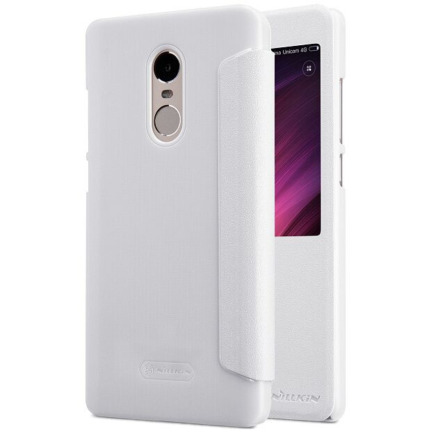 Чехол-книжка для Xiaomi Redmi Note 4X Nillkin Sparkle Leather Case (White/Белый) 