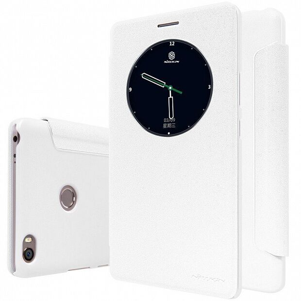 Чехол для Xiaomi Mi Max Nillkin Sparkle Leather Case (White/Белый) 