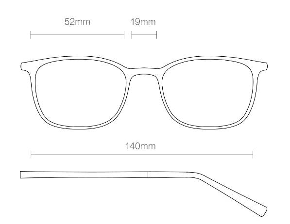 Компьютерные очки ANDZ Smart Manufacturing Ultra-Light Colorful Glasses 60% (Black/Черный) - 2