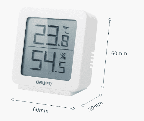 Термометр/гигрометр Deli Electronic Thermometer And Hygrometer (White/Белый) - 2