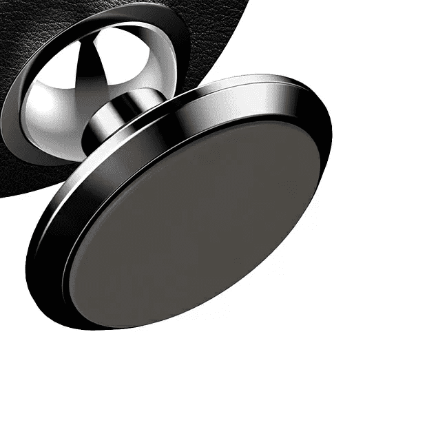 Держатель для смартфона Baseus Small Ears (магнитный, кожаный, на клею) (Black/Черный) - 3