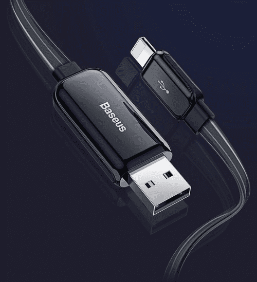 Дизайн кабеля Xiaomi Baseus Glowing Data Cable USB CALLG-01