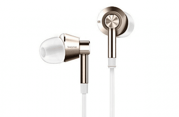 Наушники 1More Single Driver In-Ear Headphones 1M301 (White/Gold)(Белый/Золотой) 