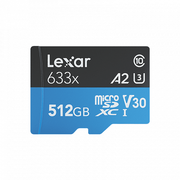 Карта памяти Lexar TF Microsd Memory Card 512GB (Blue/Синий) 