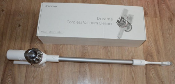 Пылесос Xiaomi Dreame Wireless Vacuum Cleaner V9P с трубой-удлинителем Внешний вид беспроводного пылесоса V9P Vacuum Cleaner с удлинительной трубой